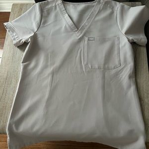 Figs scrub top XS slate colour